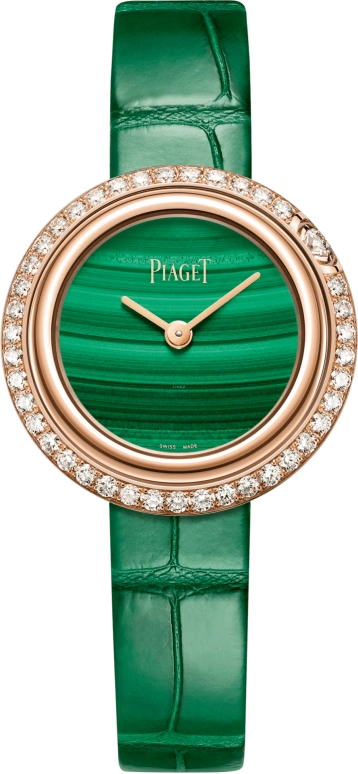 Piaget,Possession 29mm,29mm,Rose Gold,Green,Quartz,In-house Caliber,Sapphire,Crystal Glass,G0A44187