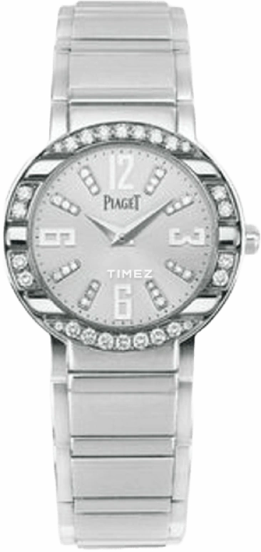 Piaget,Polo 28mm,28mm,White Gold,Silver,Quartz,Sapphire,Crystal Glass,Round,G0A33231