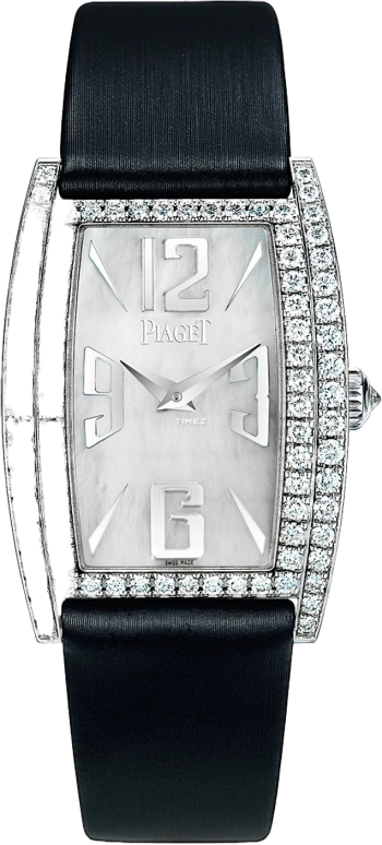 Piaget,Limelight 24x32mm,24x32mm,White Gold,Silver White,Sapphire,Crystal Glass,Tonneau,G0A32090