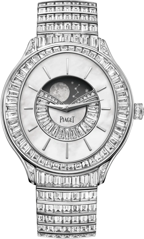 Piaget,Limelight 39mm,39mm,White Gold,White,Automatic,Moonphase,In-house Caliber,G0A40040