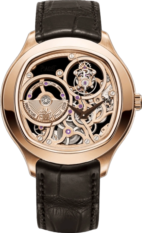 Piaget,Emperador 46.50mm,46.50mm,Red Gold,Skeleton,Rose Gold,Automatic,Tourbillon,44hours,G0A40042