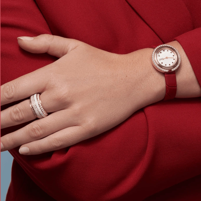 Piaget,Possession 29mm,29mm,Rose Gold,White,In-house Caliber,Sapphire,Crystal Glass,G0A47088