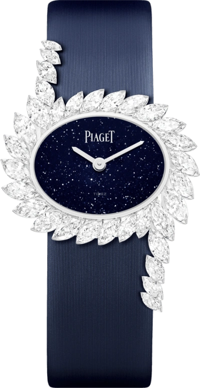 Piaget,Limelight 22.90x27.90mm,22.90x27.90mm,White Gold,Blue,Quartz,In-house Caliber,Sapphire,Crystal Glass,G0A47168