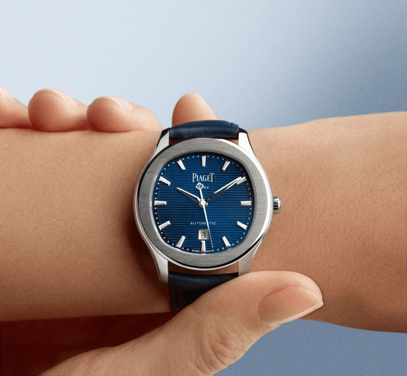 Piaget,Polo 36mm,36mm,Stainless Steel,Blue,Automatic,Day,Sapphire,Crystal Glass,G0A47017