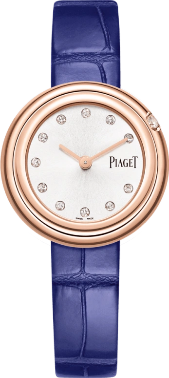 Piaget,Possession 29mm,29mm,Rose Gold,Silver White,Quartz,In-house Caliber,Sapphire,Crystal Glass,G0A44081