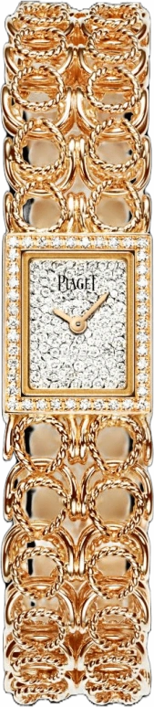 Piaget,Limelight 15x18.40mm,15x18.40mm,Rose Gold,Silver White,Quartz,In-house Caliber,Sapphire,Crystal Glass,G0A38214