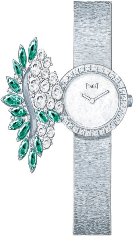 Piaget,High Jewellery 0mm,0mm,White Gold,White,Quartz,In-house Caliber,Sapphire,Crystal Glass,G0A41266