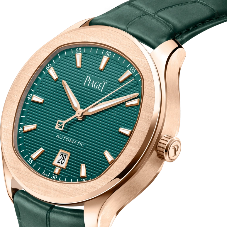 Piaget,Polo 42mm,42mm,Rose Gold,Luminous,Green,Automatic,48hours,In-house Caliber,G0A47010