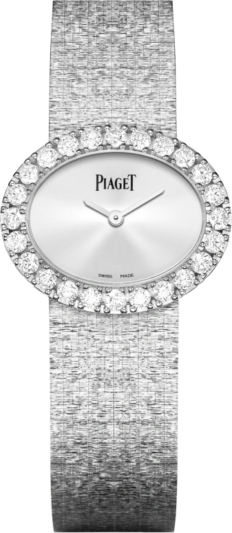 Piaget,Jewellery 27x22mm,27x22mm,White Gold,Silver,Quartz,In-house Caliber,Sapphire,Crystal Glass,G0A40211