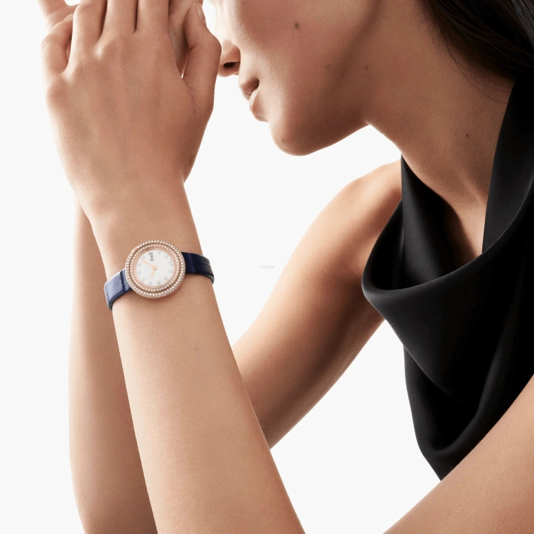 Piaget,Possession 29mm,29mm,Rose Gold,White,Quartz,In-house Caliber,Sapphire,Crystal Glass,G0A45082
