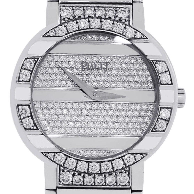 Piaget,Polo 28mm,28mm,White Gold,Silver,Quartz,Sapphire,Round,G0A29038
