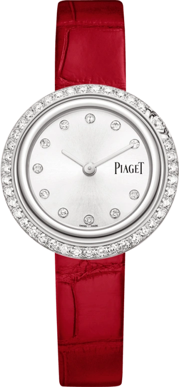 Piaget,Possession 29mm,29mm,White Gold,Silver White,Quartz,In-house Caliber,Sapphire,Crystal Glass,G0A44284