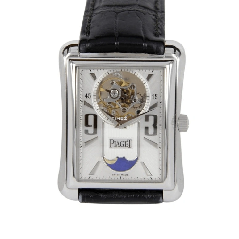 Piaget,Emperador 32mm,32mm,White Gold,Silver,Handwound,Moonphase,Tourbillon,G0A30024