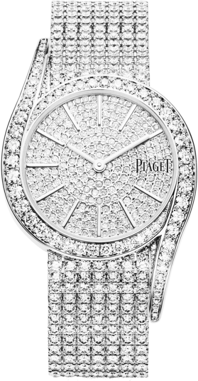 Piaget,High Jewellery 32mm,32mm,White Gold,Quartz,In-house Caliber,Sapphire,Crystal Glass,G0A38164