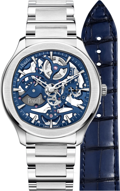 Piaget,Polo 42mm,42mm,Stainless Steel,Blue,Automatic,44hours,In-house Caliber,G0A45004