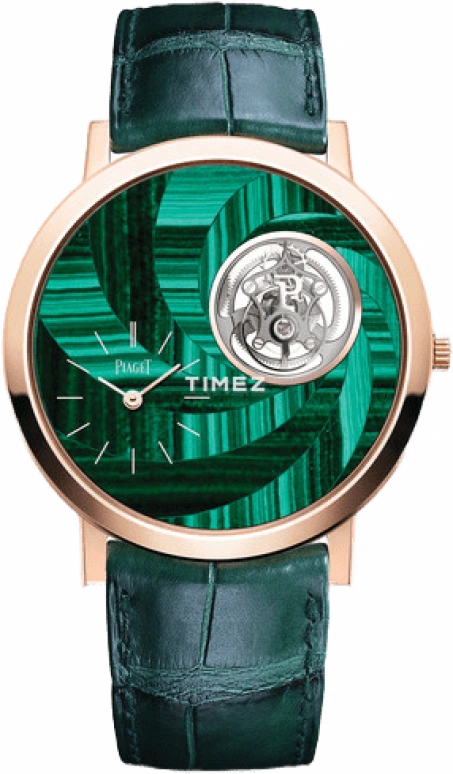 Piaget,Altiplano 41mm,41mm,Rose Gold,Rose Gold,Green,In-house Caliber,Sapphire,Crystal Glass,G0A43030