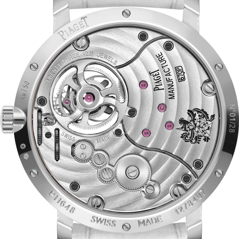 Piaget,Altiplano 38mm,38mm,White Gold,Silver,Handwound,Tourbillon,In-house Caliber,G0A47036