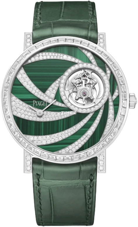 Piaget,Other 41mm,41mm,White Gold,Green,Handwound,Tourbillon,In-house Caliber,G0A46030