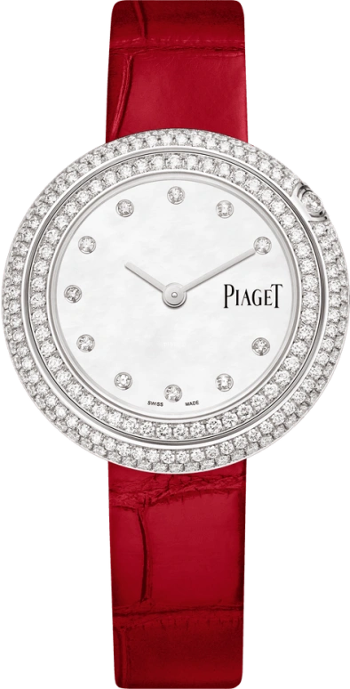 Piaget,Possession 34mm,34mm,White Gold,White,Quartz,In-house Caliber,Sapphire,Crystal Glass,G0A44295