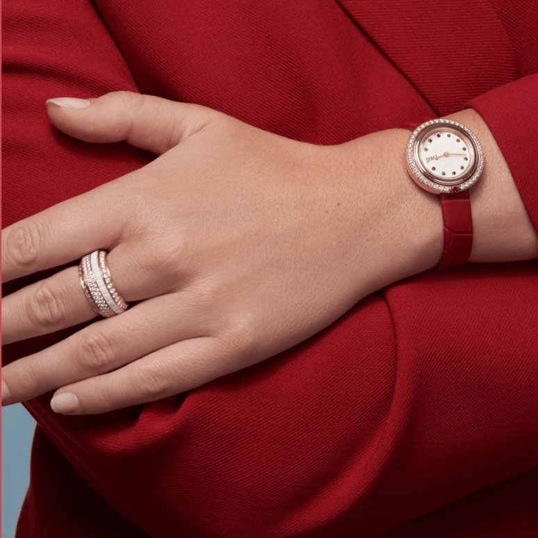 Piaget,Possession 29mm,29mm,Rose Gold,White,In-house Caliber,Sapphire,Crystal Glass,G0A47088