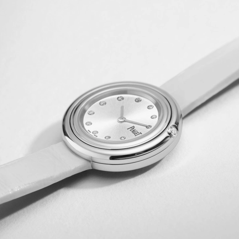 Piaget,Possession 29mm,29mm,Stainless Steel,Silver White,In-house Caliber,Sapphire,Crystal Glass,Setting,Diamonds,G0A43080
