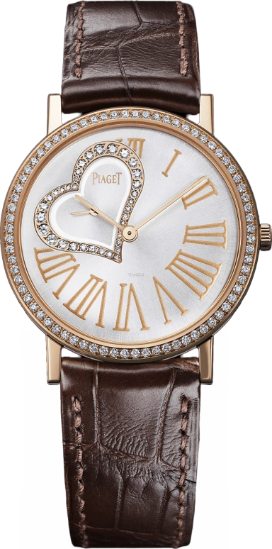 Piaget,Altiplano 34mm,34mm,Rose Gold,Silver White,Sapphire,Crystal Glass,Round,G0A34078