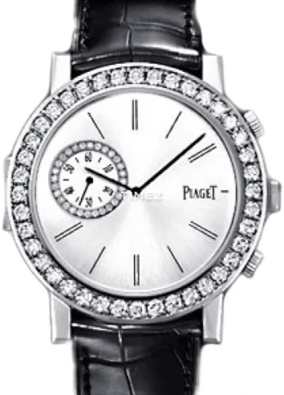 Piaget,Altiplano 38mm,38mm,White Gold,Grey,Handwound,Sapphire,Crystal Glass,Round,G0A31150