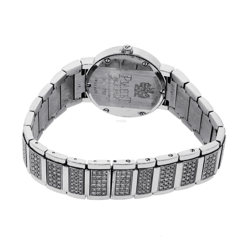 Piaget,Polo 28mm,28mm,White Gold,Silver,Quartz,Sapphire,Round,G0A29038