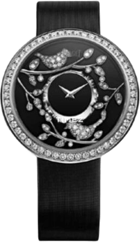 Piaget,High Jewellery 39mm,39mm,White Gold,Black,Quartz,In-house Caliber,Sapphire,Crystal Glass,G0A36169