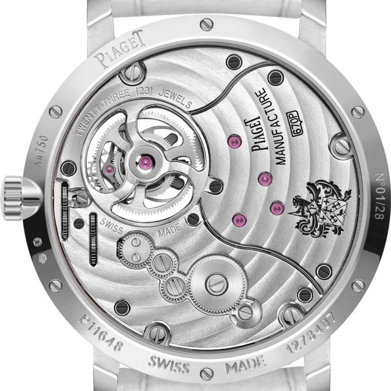 Piaget,Altiplano 38mm,38mm,White Gold,Silver,Handwound,Tourbillon,In-house Caliber,G0A47036