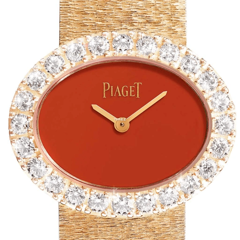 Piaget,Jewellery 27x22mm,27x22mm,Rose Gold,Red,Quartz,In-house Caliber,Sapphire,Crystal Glass,G0A42217