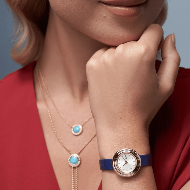 Piaget,Possession 29mm,29mm,Rose Gold,Silver White,Quartz,In-house Caliber,Sapphire,Crystal Glass,G0A45062