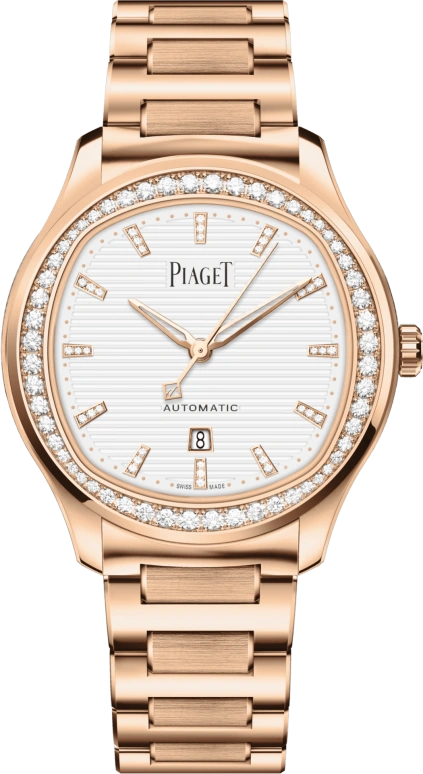 Piaget,Polo 36mm,36mm,Rose Gold,Rose,White,Automatic,Day,40hours,G0A46020