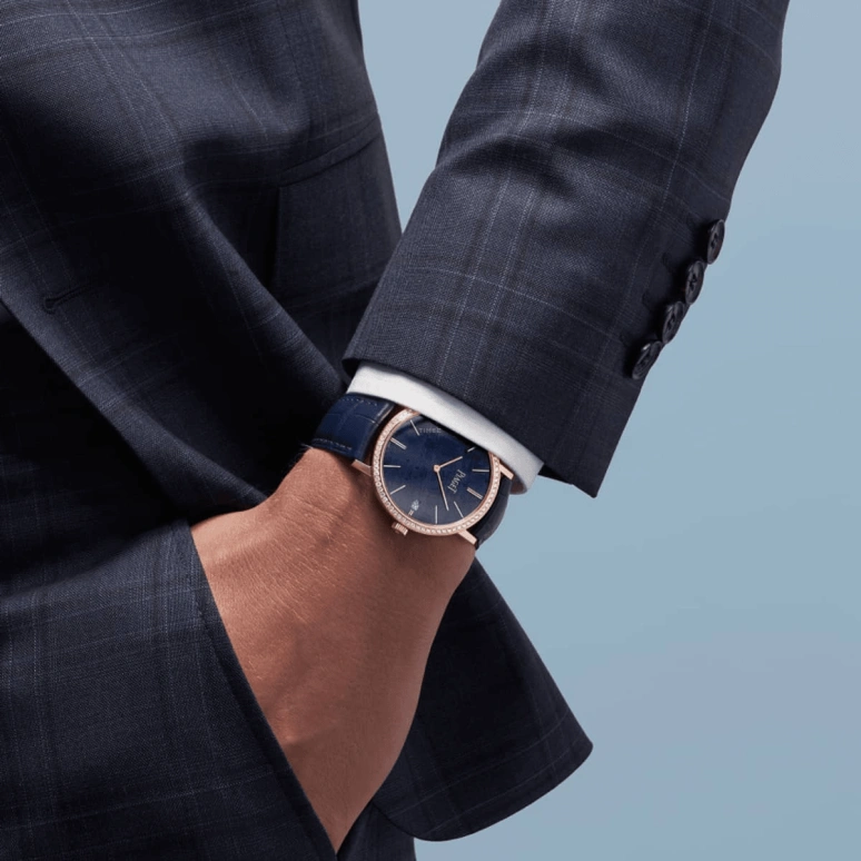 Piaget,Altiplano 40mm,40mm,Rose Gold,Blue,Automatic,Day,In-house Caliber,G0A44052