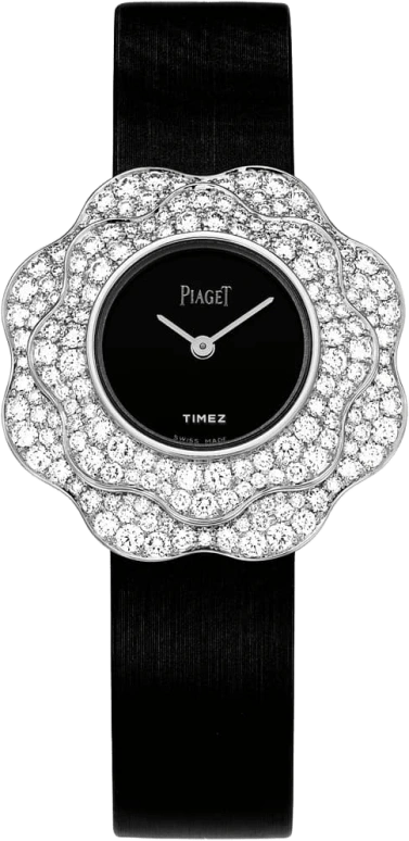 Piaget,Limelight 33mm,33mm,White Gold,Black,Quartz,In-house Caliber,Sapphire,Crystal Glass,G0A37153