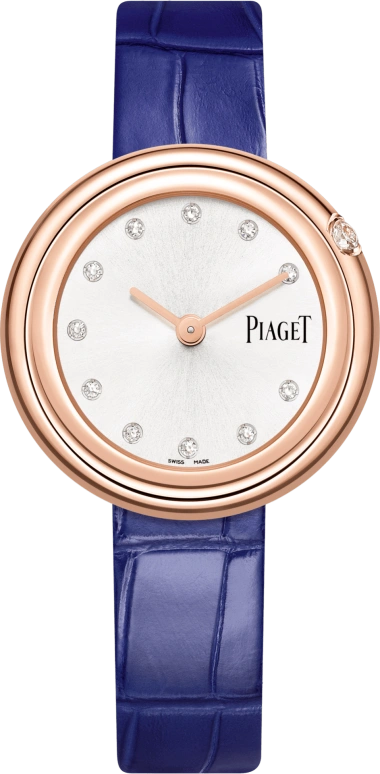 Piaget,Possession 34mm,34mm,Rose Gold,Silver White,In-house Caliber,Sapphire,Crystal Glass,G0A44091