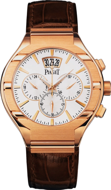 Piaget,Polo 43mm,43mm,Rose Gold,White,Automatic,50hours,In-house Caliber,G0A32039