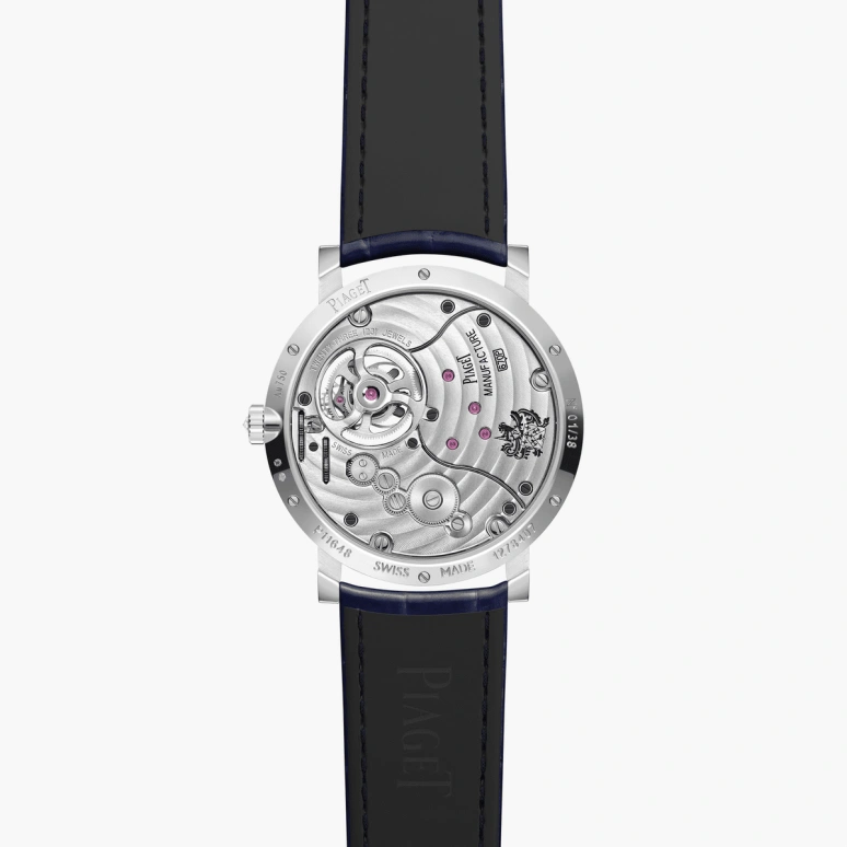 Piaget,Altiplano 38mm,38mm,White Gold,Blue,Handwound,Tourbillon,In-house Caliber,G0A46035
