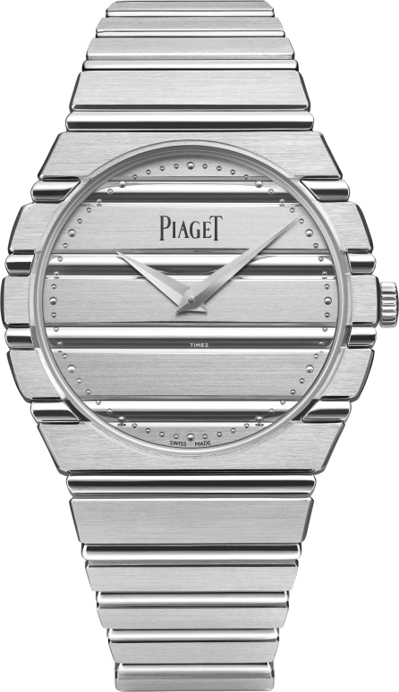 Piaget,Polo 38mm,38mm,White Gold,Silver,Automatic,In-house Caliber,Sapphire,G0A50150