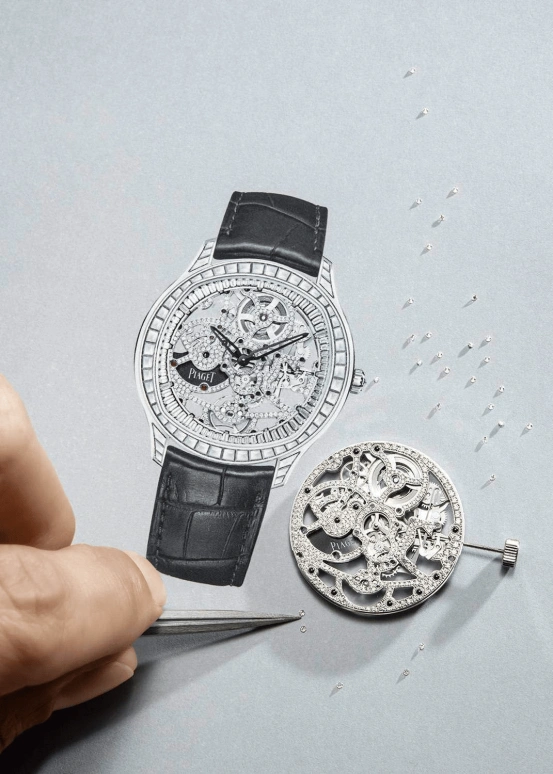 Piaget,Polo 42mm,42mm,White Gold,Skeleton,Automatic,In-house Caliber,Sapphire,Crystal Glass,G0A46007