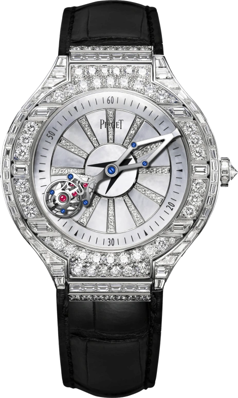 Piaget,Polo 47mm,47mm,White Gold,Silver,Handwound,Tourbillon,80hours,G0A41123