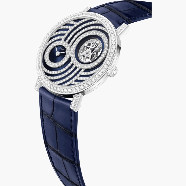 Piaget,Altiplano 41mm,41mm,White Gold,Blue,Handwound,Tourbillon,In-house Caliber,G0A45045