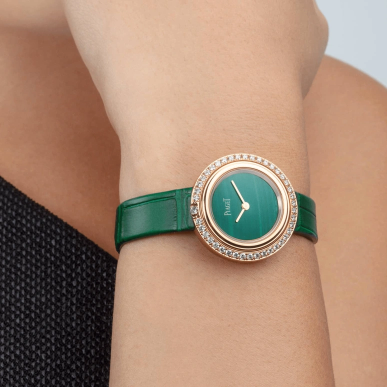 Piaget,Possession 29mm,29mm,Rose Gold,Green,Quartz,In-house Caliber,Sapphire,Crystal Glass,G0A44187