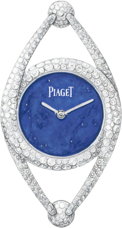 Piaget,High Jewellery 0mm,0mm,White Gold,Blue,Quartz,In-house Caliber,Sapphire,Crystal Glass,G0A41280