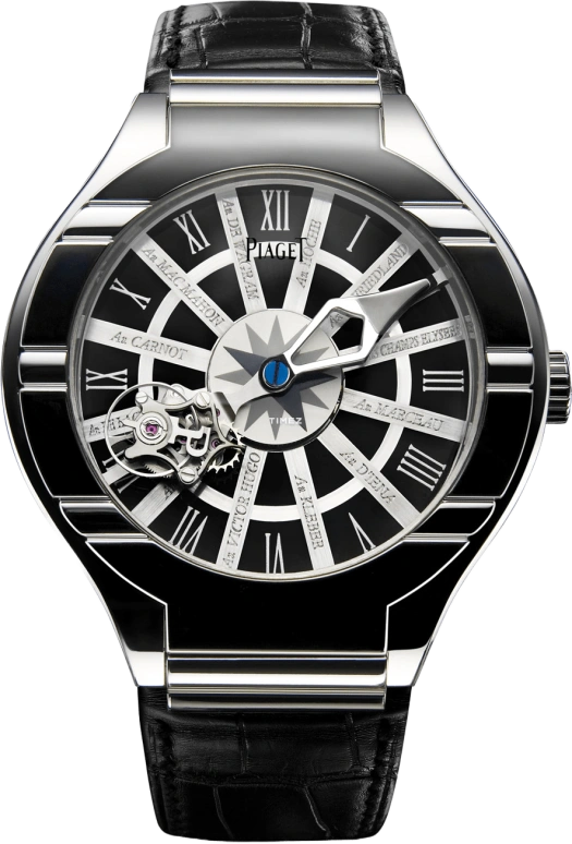 Piaget,Polo 45mm,45mm,White Gold,Black,Handwound,80hours,In-house Caliber,G0A33044