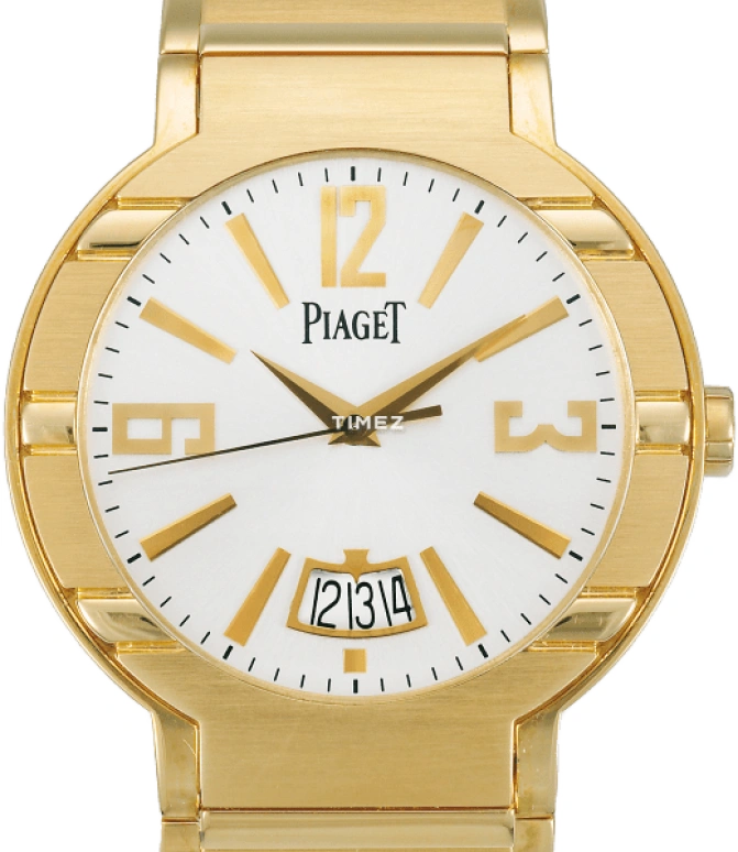 Piaget,Polo 38mm,38mm,Yellow Gold,White,Automatic,Day,Sapphire,Crystal Glass,G0A33221