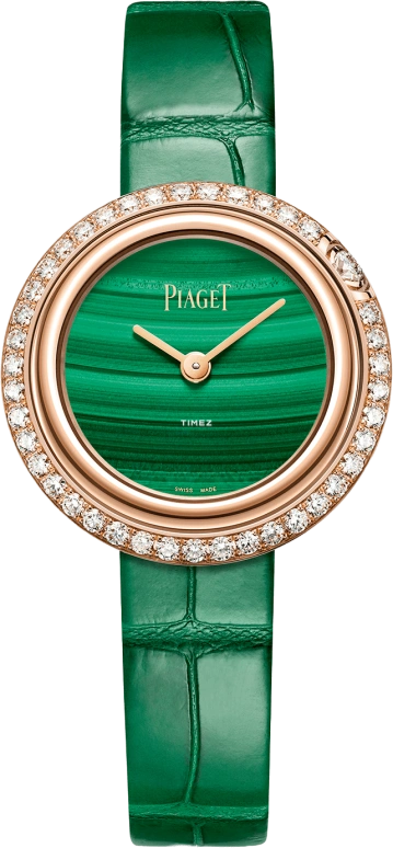 Piaget,Possession 29mm,29mm,Rose Gold,Green,Quartz,In-house Caliber,Sapphire,Crystal Glass,G0A43087