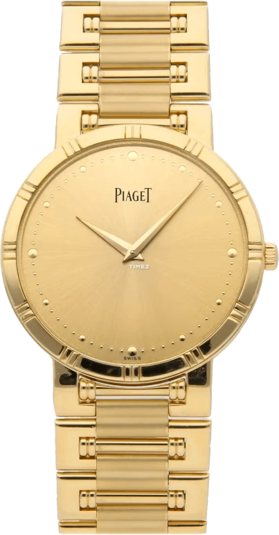 Piaget,Other 31mm,31mm,Yellow Gold,Gold,Quartz,In-house Caliber,Sapphire,Crystal Glass,G0A03305