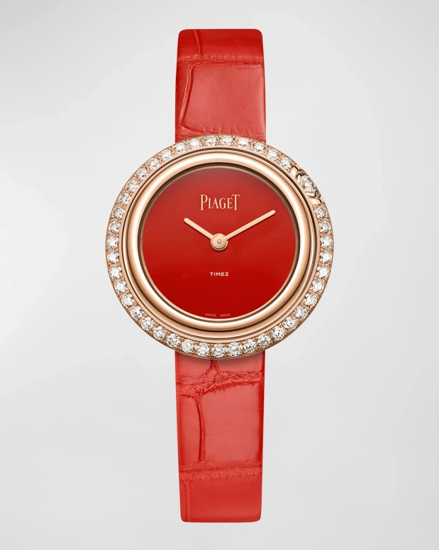 Piaget,Possession 29mm,29mm,Rose Gold,Red,Quartz,In-house Caliber,Sapphire,Crystal Glass,G0A43088