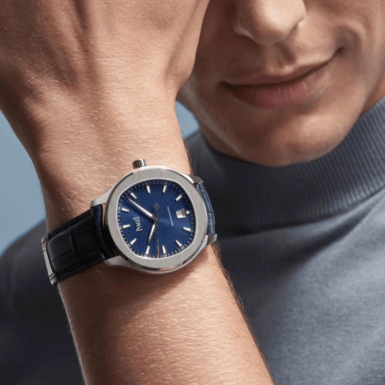 Piaget,Polo 42mm,42mm,Stainless Steel,Luminous,Blue,Automatic,48hours,In-house Caliber,G0A43001